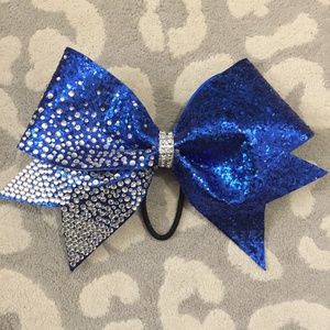 Rhinestone cheer bow